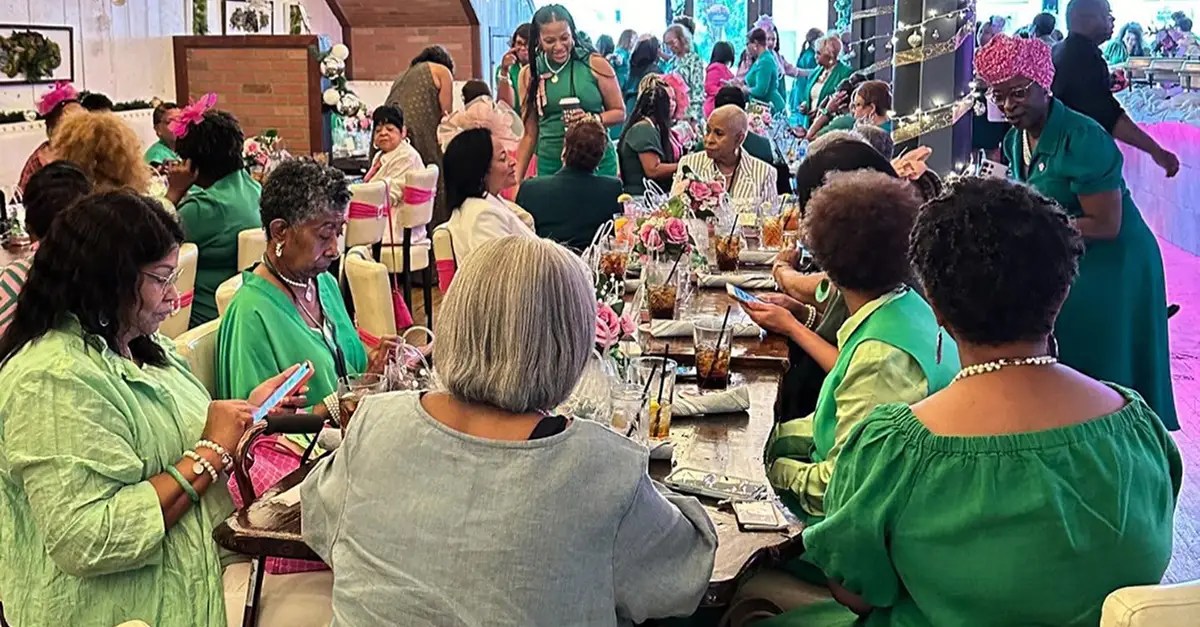 Professionals attending a private event in the West End Dallas.